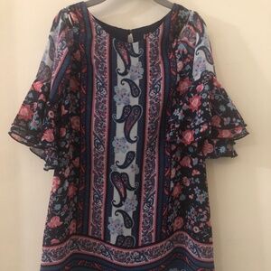 Lilt Little Girls Size 6 Floral Dress